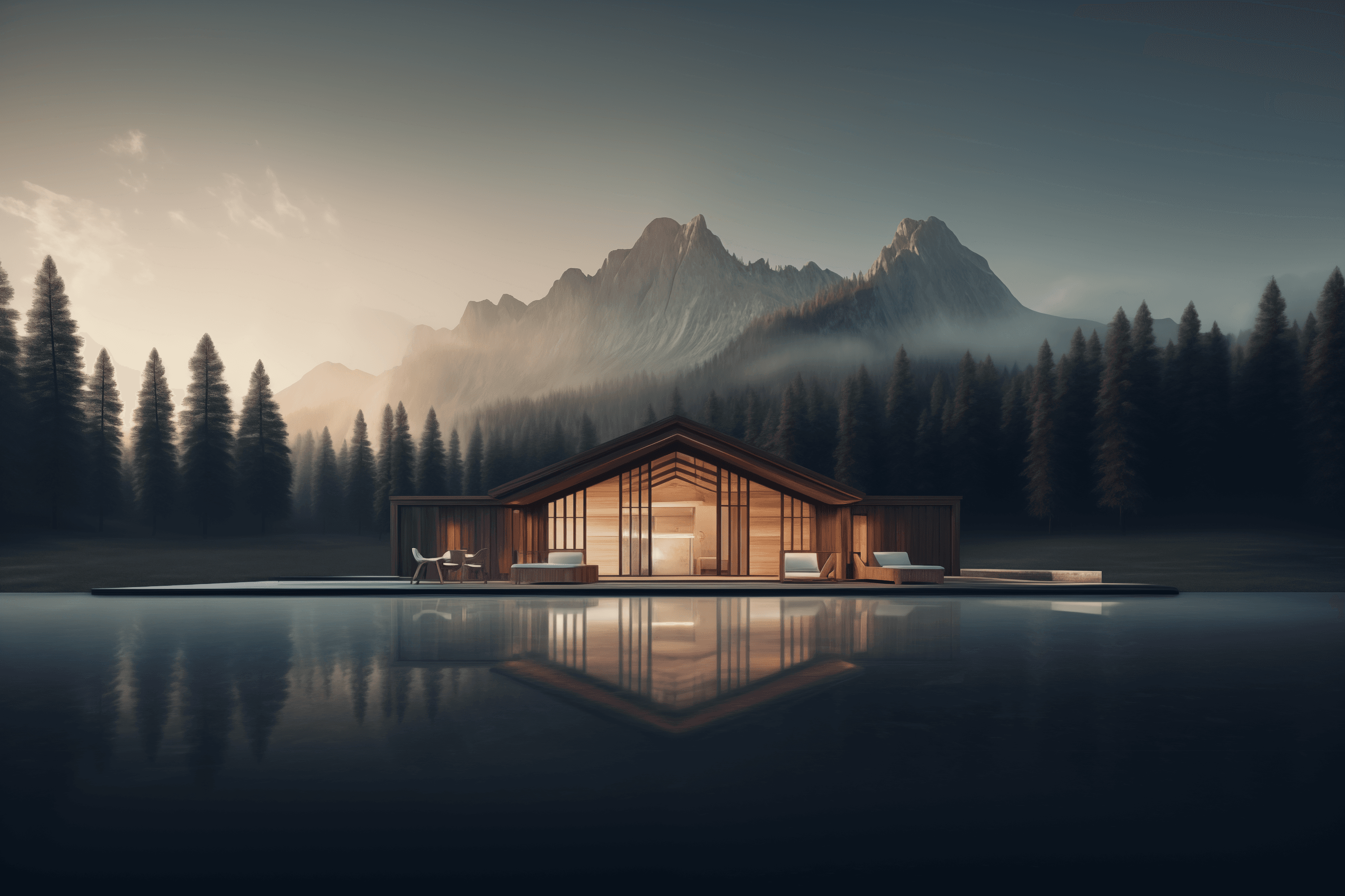 Mountain and forest image